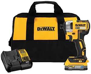 DEWALT DCF787E1 Impact Driver Kit, Battery Included, 20 V, 1/4 in Drive, Hex Drive, 3200 ipm