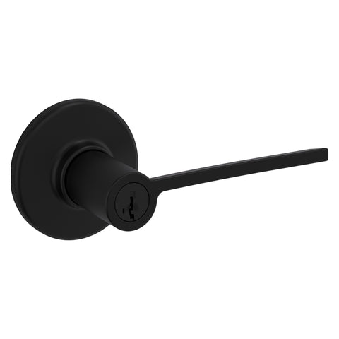Kwikset Ladera Series 405LRL RDT SMT 51 Keyed Entry Lever, Matte, Zinc, SC1, KW1 Keyway, Re-Key Technology: SmartKey