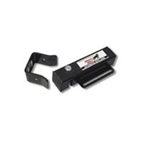 Mighty Mule FM143 Gate Lock, Automatic, Steel, Black, Zinc-Plated