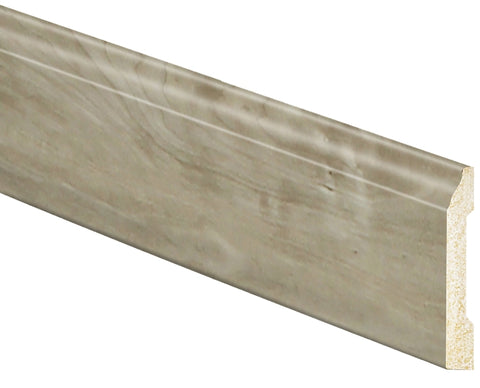 Inteplast Group 86230800504 Baseboard Molding, 8 ft L, 3.19 in W, 3/4 in Thick, Square Edge Profile, Polystyrene, Pack of 12