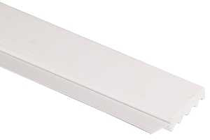 Gossen 236009706 Garage Door Weather Strip, 2 in W, 7/16 in Thick, 9 ft L, PVC, White