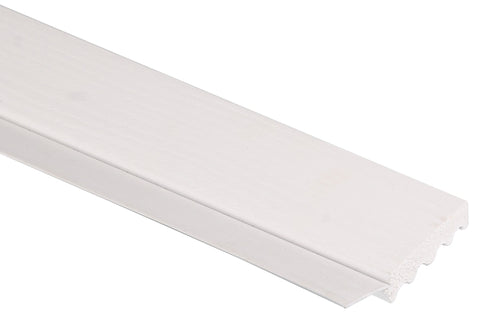 Gossen 236009706 Garage Door Weather Strip, 2 in W, 7/16 in Thick, 9 ft L, PVC, White