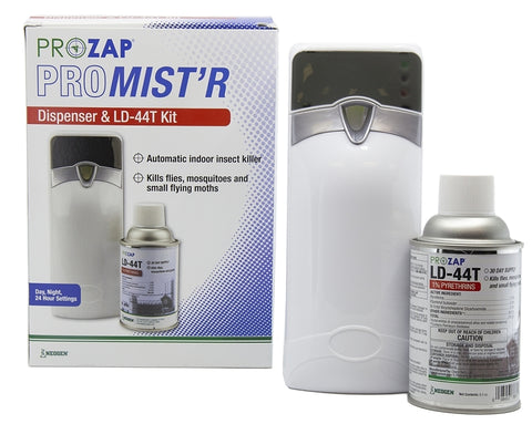 Prozap Pro-Mist'r II CT89500-KIT Metered Dispenser and LD-44T Kit, 30 days Refill, 6000 cu-ft Coverage Area, Pack of 6