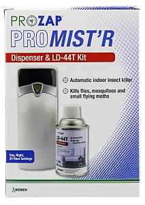 Prozap Pro-Mist'r II CT89500-KIT Metered Dispenser and LD-44T Kit, 30 days Refill, 6000 cu-ft Coverage Area, Pack of 6