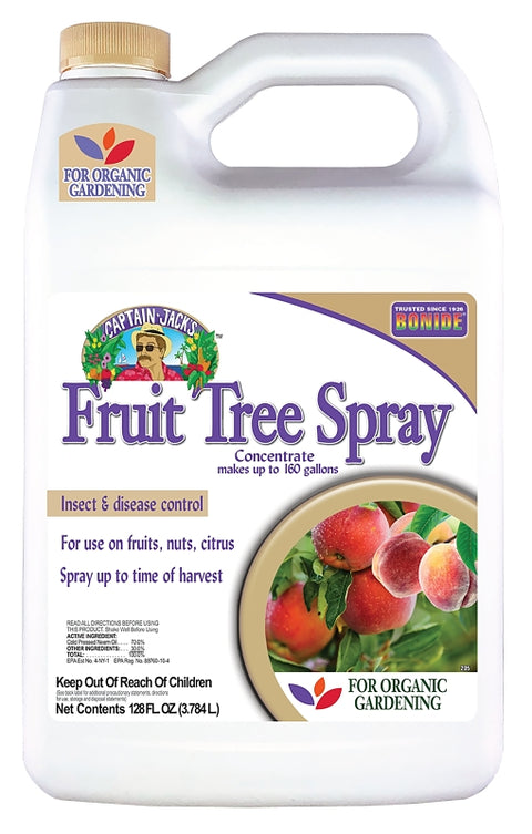 Bonide Captain Jack's 2005 Concentrated Fruit Tree Insecticide, Liquid, Spray Application, Home, Home Garden, 1 gal, Pack of 4