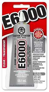 E6000 237041 Craft Adhesive, Clear, 2 oz, Pack of 6