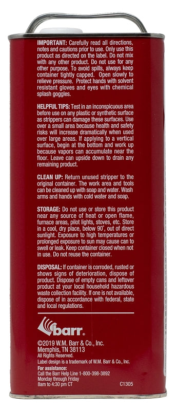 Jasco 500SC Paint/Epoxy Remover, Liquid, Aromatic, Opaque, 1 gal, Pack of 4
