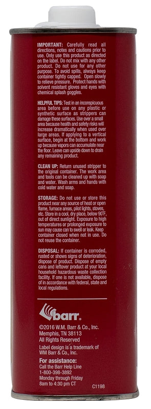 Jasco QJPR501 Paint and Epoxy Remover, Liquid, Aromatic, Opaque, 1 qt, Pack of 6