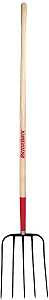 Razor-Back 2826500 Manure Fork, Oval Tine, Steel Tine, Wood Handle, 48-3/4 in L Handle