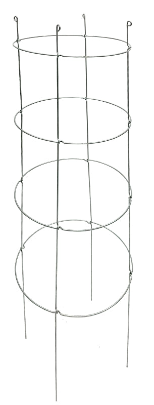 Glamos Wire 726073 Tomato Cage, 18 in L, 18 in W, 54 in H, Steel, Silver
