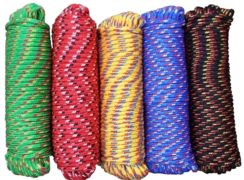 Lumber Jack Ropes Baron 52807 Rope, 1/4 in Dia, 100 ft L, 50 lb Working Load, Polypropyl ...