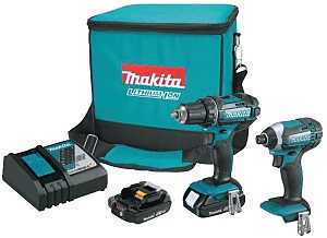Makita CT225SYX Combination Tool Kit, Battery Included, 1.5 Ah, 18 V, Lithium-Ion, 2-Tools