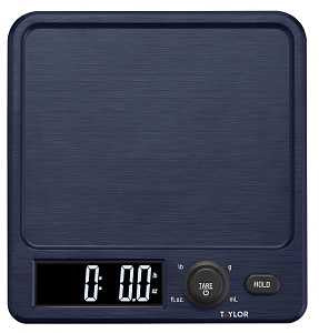 Taylor 5280827 Antimicrobial Kitchen Scale with Rotating Knob, 11 lb, Digital Display, ABS Housing Material