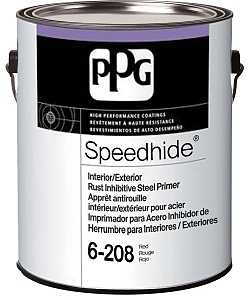 PPG SPEEDHIDE 6-208-01 Primer, Flat, Red, 1 gal, Pack of 4