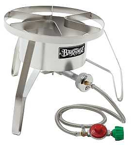 Bayou Classic SS1 Single Jet Cooker, 1-Burner, Propane, 85,000 Btu, St ...