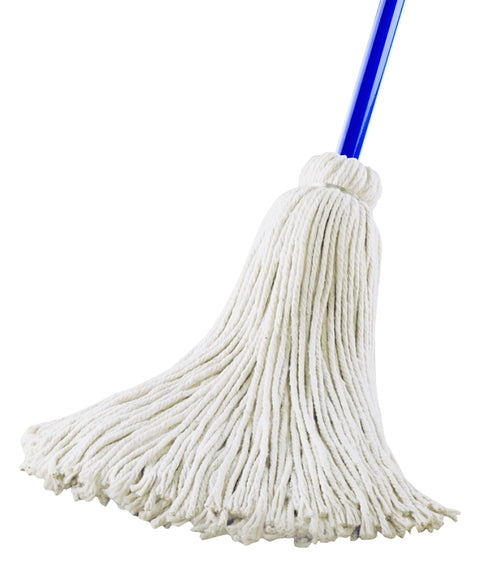 Quickie 030 Deck Mop, 16 oz Headband, 48 in L, Cotton Mop Head, Steel Handle