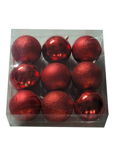 Santas Forest 99946 Ornament, 100 mm, Smooth, Plastic, Assorted, Pack of 12