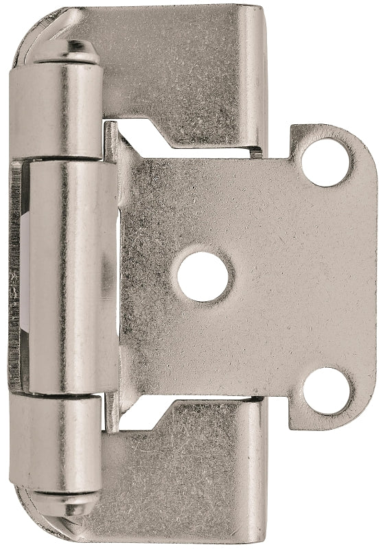 Amerock BPR7550G10 Hinge, 2-1/4 in L x 1-1/2 in W, Steel, Satin Nickel ...