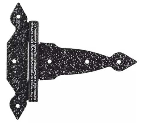 National Hardware N109-011 T-Hinge, 6-15/32 in H Frame Leaf, 1/8 in Thick Frame Leaf, Steel, 48 lb