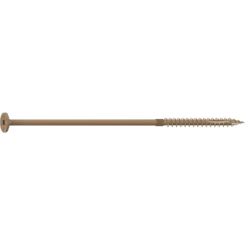 Camo 0360264 Structural Screw, 1/4 in Thread, 8 in L, Flat Head, Star Drive, Sharp Point, PROTECH Ultra 4 Coated, 50