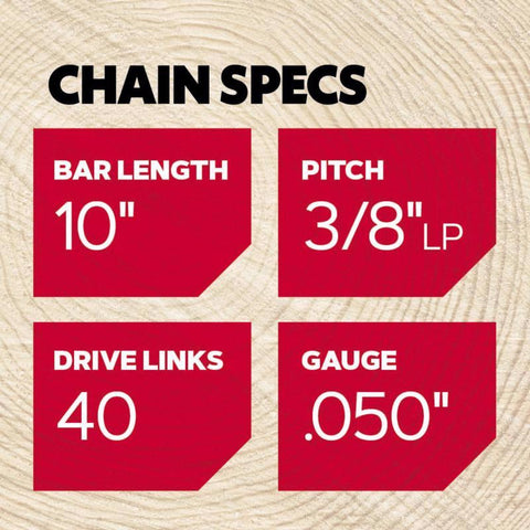 Oregon AdvanceCut S40 10 in. Chainsaw Chain 40 links
