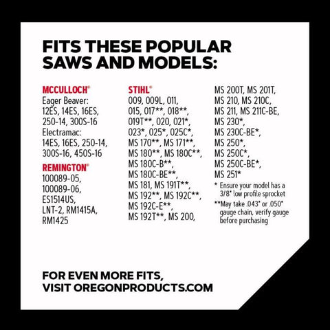 Oregon AdvanceCut S50 14 in. Chainsaw Chain 50 links