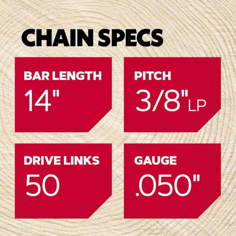 Oregon AdvanceCut S50 14 in. Chainsaw Chain 50 links