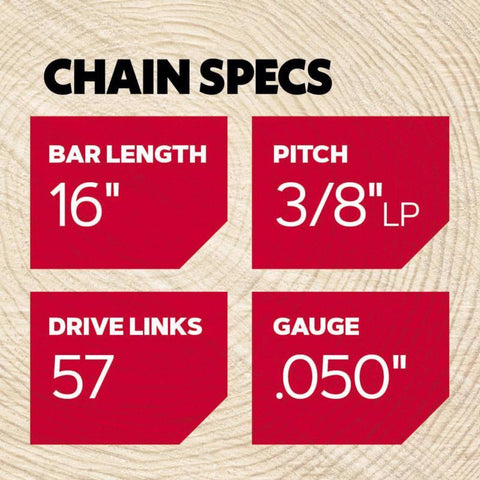 Oregon AdvanceCut S57 16 in. Chainsaw Chain 57 links