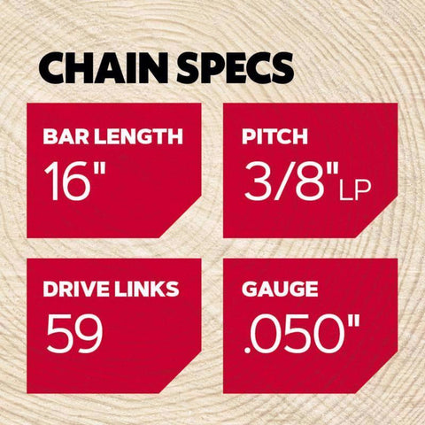 Oregon AdvanceCut S59 16 in. Chainsaw Chain 59 links