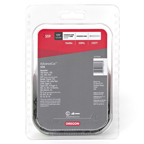 Oregon AdvanceCut S59 16 in. Chainsaw Chain 59 links