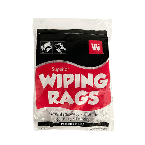 American Textile RJXW-W1PE Paint Rag, Cotton, White