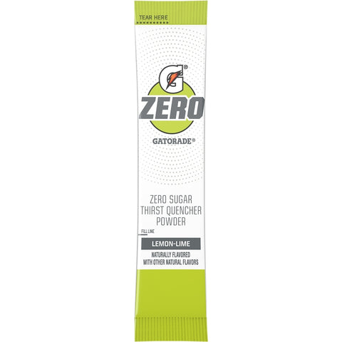 Gatorade 5023 Zero Sugar Thirst Quencher Powder, Dry, Powder, Lemon-Lime, 1.05 oz Packet, Pack of 12
