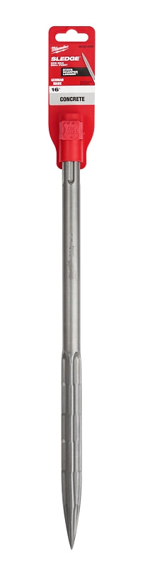 Milwaukee SDS Max SLEDGE 48-62-4250 Chisel Bit, 1/2 in W Tip, Bull Point Tip, 3/4 in Dia Shank, SDS Max Shank