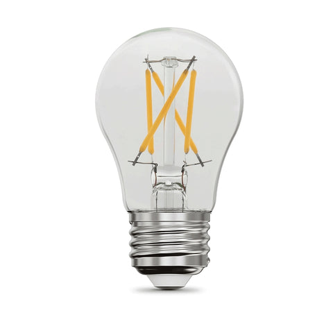 Feit Electric BPA1575/827/FIL/2 Filament LED Bulb, General-Purpose, A15 Lamp, 75 W Equivalent, E26 Medium Lamp Base