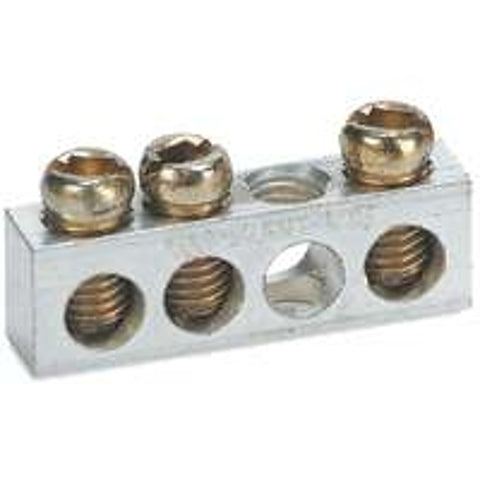 Square D PK3GTA1CP Ground Bar Kit, 0.31 in L, 3-Terminal, Aluminum