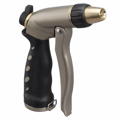 Orbit 56254D Front Trigger Adjustable Nozzle, 1-1/2 in L x 5-1/2 in W x 8 in H Dimensions, Metal, Titanium