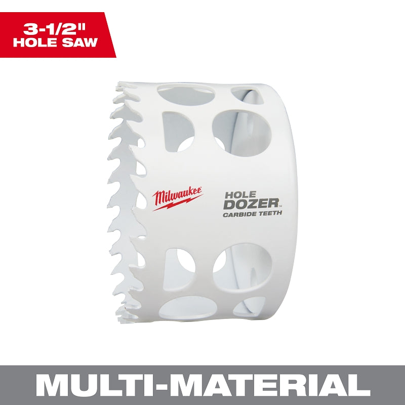 Milwaukee 49-56-0738 Hole Dozer, 3-1/2 in Dia, 1.62 in D Cutting, 4 TP ...
