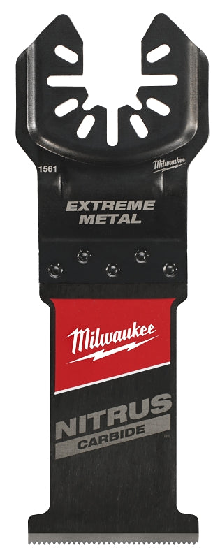 Milwaukee NITRUS CARBIDE Series 49-25-1561 Oscillating Multi-Tool Blade, Carbide, 1-3/8 in D Cutting, 1/PK