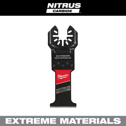 Milwaukee NITRUS CARBIDE Series 49-25-1571 Oscillating Multi-Tool Blade, 1-3/8 in D Cutting, Carbide, 1/PK