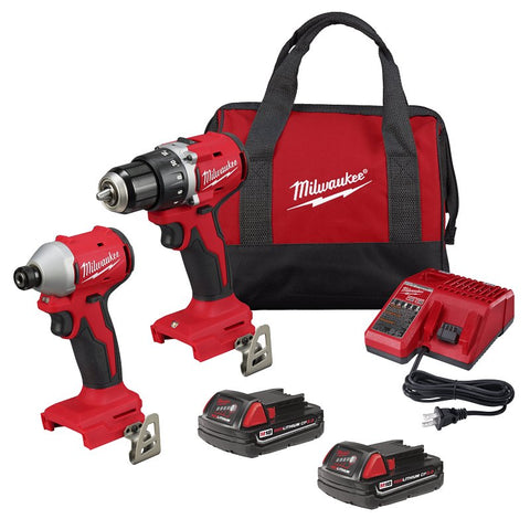 Milwaukee M18 3692-22CT 2-Tool Combo Kit, Battery Included, 18 V, Lithium-Ion
