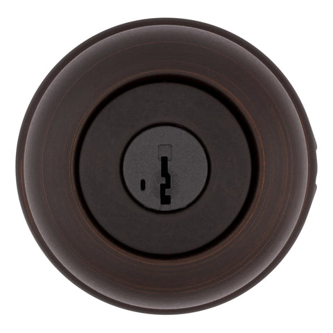 Kwikset 94002-956 Entry Door Lockset, Knob Handle, Venetian Bronze, Zinc, KW1, SC1 Keyway, Residential, 3 Grade