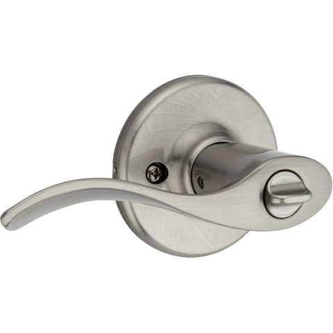 Kwikset 94050-673 Entry Door Lockset, Lever Handle, Satin Nickel, Zinc, KW1, SC1 Keyway, Re-Key Technology: SmartKey