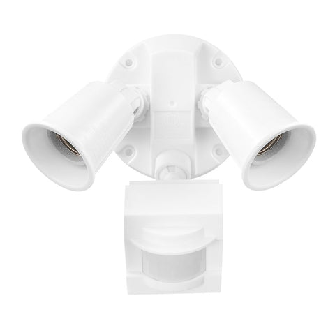 globe 17000269 Security Flood Light, 120 W, White Fixture