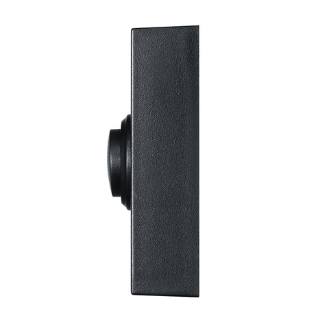 Heath Zenith 18000159 Pushbutton Doorbell, Wireless, Rectangular, Black