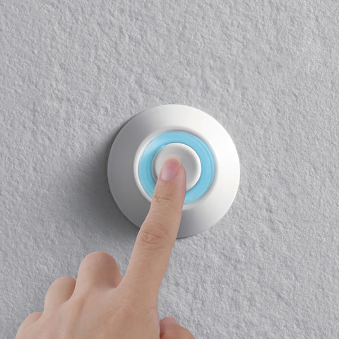 Heath Zenith 18000143 Doorbell Pushbutton, Wired, Metal, White, Lighted