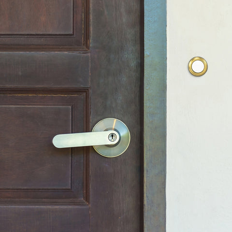 Heath Zenith 18000129 Doorbell Button, Wired, Push Button, Metal, Gold/White, Lighted