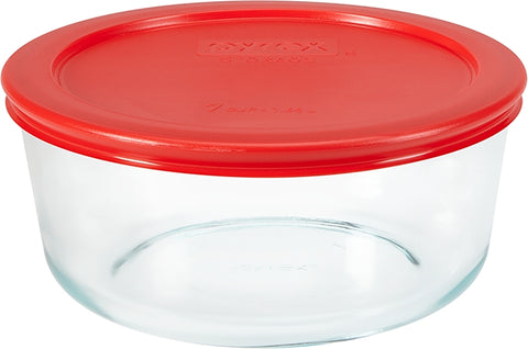BOWL STORAGE ROUND GLASS 7CUP, Pack of 4
