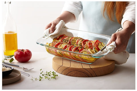 Pyrex 1085782 Baking Dish, 3 qt, Glass, Dishwasher Safe: Yes, Pack of 4