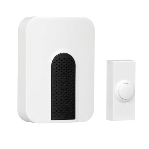 Heath Zenith SL-7306-03 Doorbell Kit, Wireless, 85 dB, Black/White