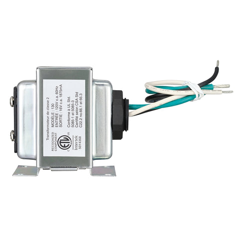 Heath Zenith SL-130-03 Doorbell Transformer, 30 VA, 16 VAC Secondary, Locknut, Recessed Mounting